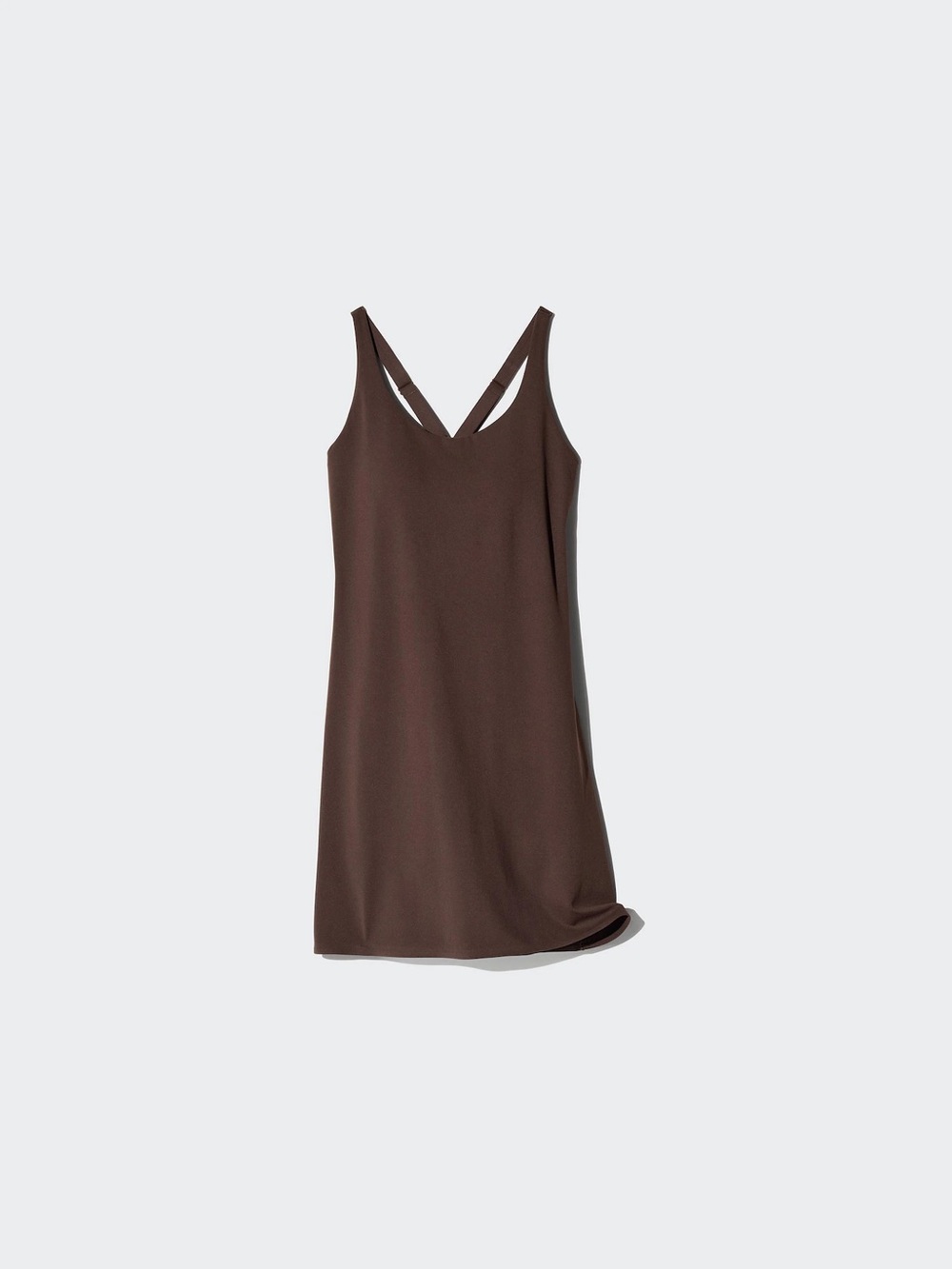 Uniqlo Airism Bra Top Brown V-Neck mini Dress